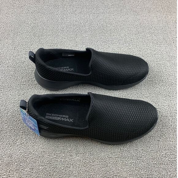 Skechers Goga Max Women US 8‎ Black Go Walk Shoes Slip-on Comfort Sneakers - Picture 6 of 7